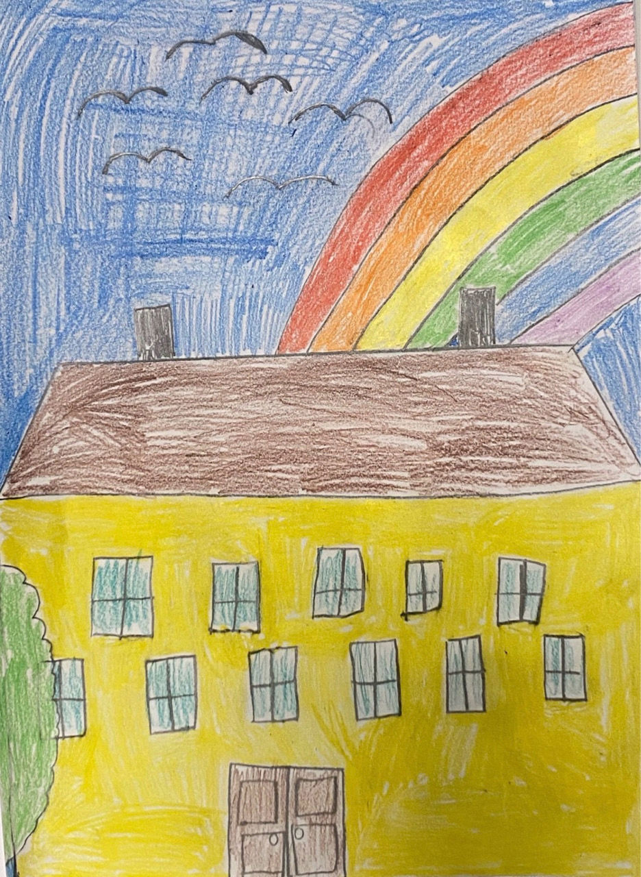 Bygdøy skole tegnet av Annabelle i 4a