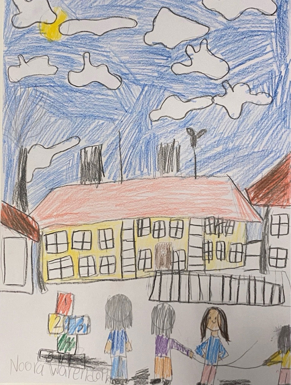 Bygdøy skole tegnet av Noora 2a